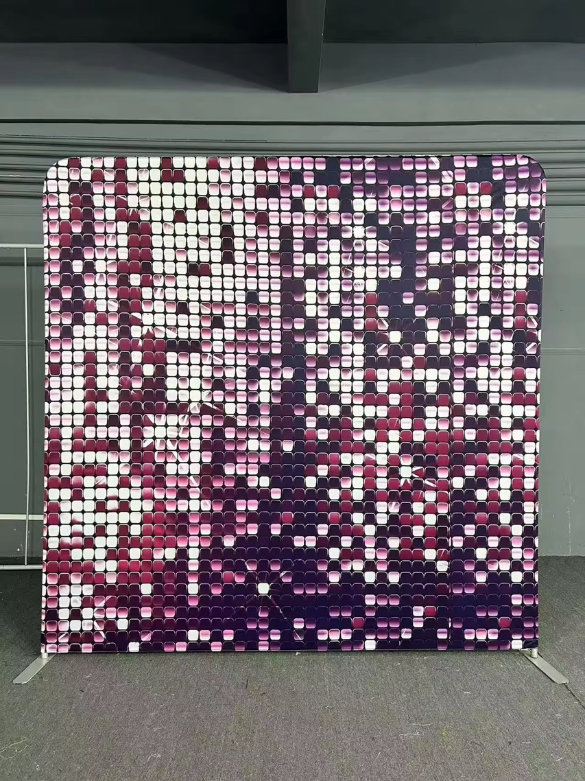 Pink Ombre Sequin Wall backdrop